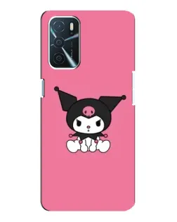 Чехол для OPPO A16 с картинкой «Хмурая Kuromi»