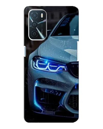 Чохол для OPPO A16 з картинкою «Погляд BMW з синіми фарами» Чохол для OPPO A16 з картинкою «Погляд BMW з синіми фарами»