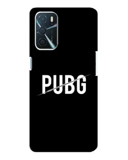 Чохол для OPPO A16 з картинкою «PUBG — білий логотип»