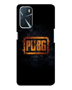 Чохол для OPPO A16 з картинкою «PUBG — золотий логотип»