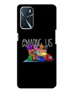 Чохол для OPPO A16 з картинкою «Логотип Among Us»