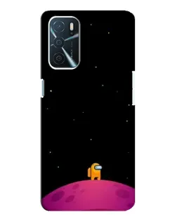 Чохол для OPPO A16 з картинкою «Самотній герой на планеті»