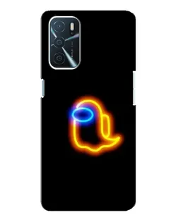 Чохол для OPPO A16 з картинкою «Among Us неонове сяйво»