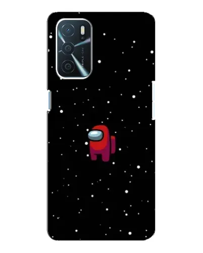 Чохол для OPPO A16 з картинкою «Червоний Among Us»