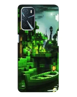 Чохол для OPPO A16 з картинкою «Minecraft лісовий пейзаж»