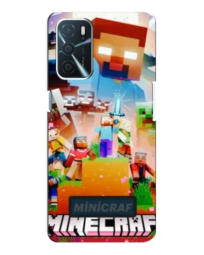 Чохол для OPPO A16 з картинкою «Minecraft герої гри»