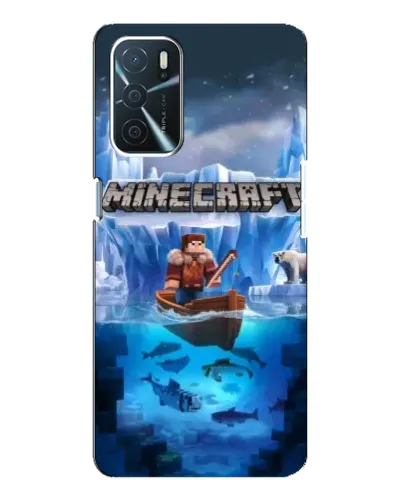 Чохол для OPPO A16 з картинкою «Minecraft льодянийсвіт»