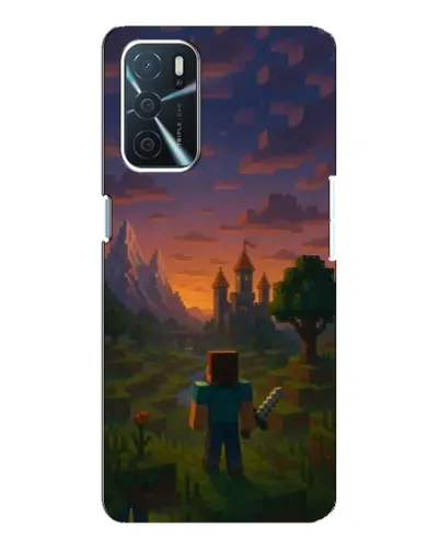 Чохол для OPPO A16 з картинкою «Стів біля вежі»