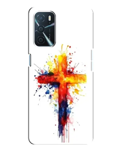 Чохол для OPPO A16 з картинкою «Акварельний хрест» Чохол для OPPO A16 з картинкою «Акварельний хрест»