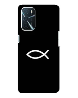Чехол для OPPO A16 с картинкой «Символ рыбы Jesus» Чехол для OPPO A16 с картинкой «Символ рыбы Jesus»