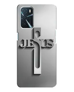 Чехол для OPPO A16 с картинкой «Металлический крест Jesus» Чехол для OPPO A16 с картинкой «Металлический крест Jesus»
