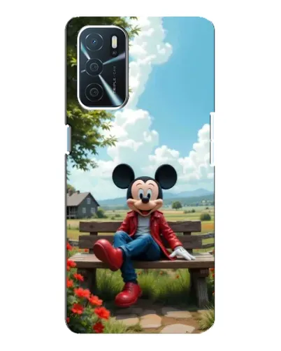 Чохол для OPPO A16 з картинкою «Міккі на лавці» Чохол для OPPO A16 з картинкою «Міккі на лавці»