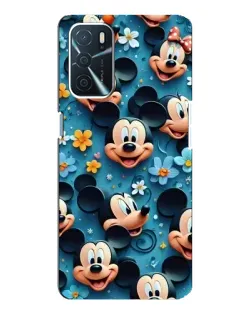 Чохол для OPPO A16 з картинкою «Паттерн Міккі та Мінні»