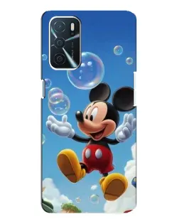 Чохол для OPPO A16 з картинкою «Mickey та мильні бульбашки»