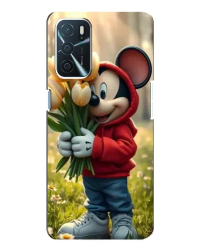 Чохол для OPPO A16 з картинкою «Міккі з тюльпанами» Чохол для OPPO A16 з картинкою «Міккі з тюльпанами»