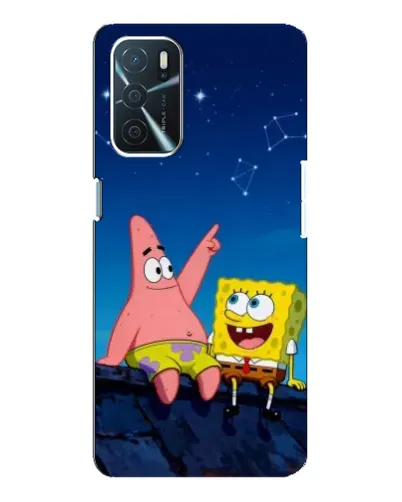 Чохол для OPPO A16 з картинкою «Губка Боб та Патрік вночі» Чохол для OPPO A16 з картинкою «Губка Боб та Патрік вночі»