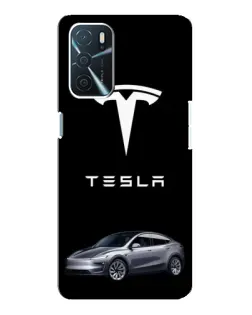 Чохол для OPPO A16 з картинкою «Tesla Model Y» Чохол для OPPO A16 з картинкою «Tesla Model Y»