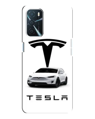 Чохол для OPPO A16 з картинкою «Tesla White Style»