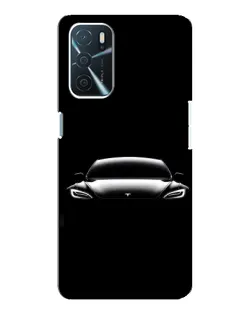 Чохол для OPPO A16 з картинкою «Фари Tesla Night» Чохол для OPPO A16 з картинкою «Фари Tesla Night»