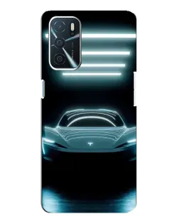 Чохол для OPPO A16 з картинкою «Tesla в неоні» Чохол для OPPO A16 з картинкою «Tesla в неоні»