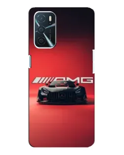 Чохол для OPPO A16 з картинкою «Mercedes AMG — червона лінія»