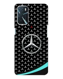 Чохол для OPPO A16 з картинкою «Mercedes — бірюзовий акцент»