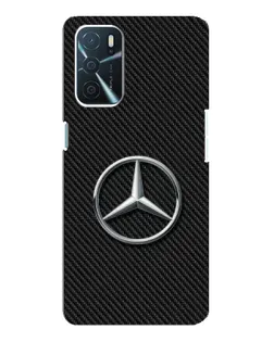 Чехол для OPPO A16 с картинкой «Карбоновый Mercedes стиль»