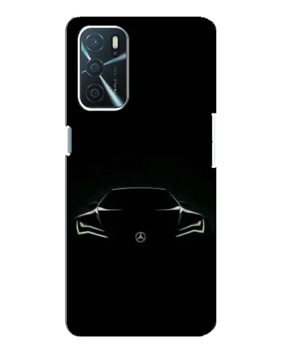 Чехол для OPPO A16 с картинкой «Mercedes — силуэт авто» Чехол для OPPO A16 с картинкой «Mercedes — силуэт авто»