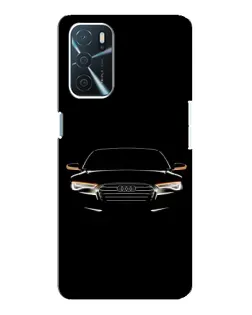 Чохол для OPPO A16 з картинкою «Audi — нічний контур»