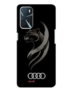 Чохол для OPPO A16 з картинкою «Графіка — пантера та Audi»