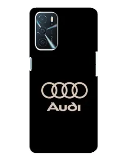 Чохол для OPPO A16 з картинкою «Audi — золотий логотип»