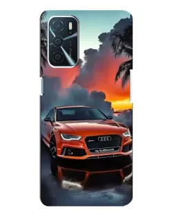 Чохол для OPPO A16 з картинкою «Audi — захід сонця»