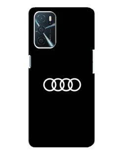 Чохол для OPPO A16 з картинкою «Audi White Logo»