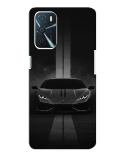 Чохол для OPPO A16 з картинкою «Lamborghini симетрія доріг»