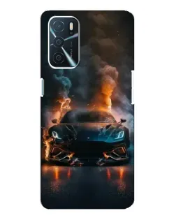 Чохол для OPPO A16 з картинкою «Lamborghini димна естетика»