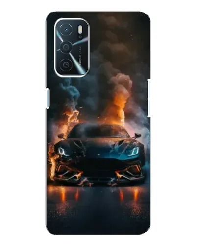 Чохол для OPPO A16 з картинкою «Lamborghini димна естетика»