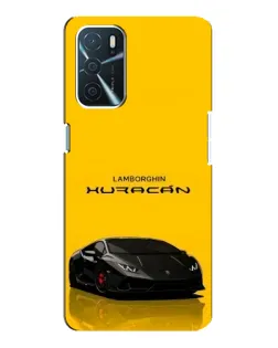 Чохол для OPPO A16 з картинкою «Lamborghini Huracan чорний»