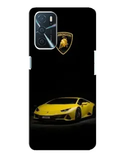 Чохол для OPPO A16 з картинкою «Lamborghini жовтий акцент»