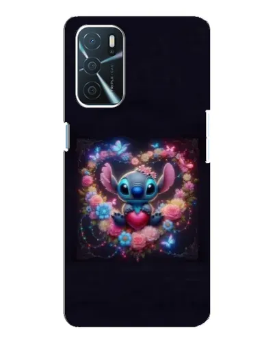 Чохол для OPPO A16 з картинкою «Stitch у квітах» Чохол для OPPO A16 з картинкою «Stitch у квітах»