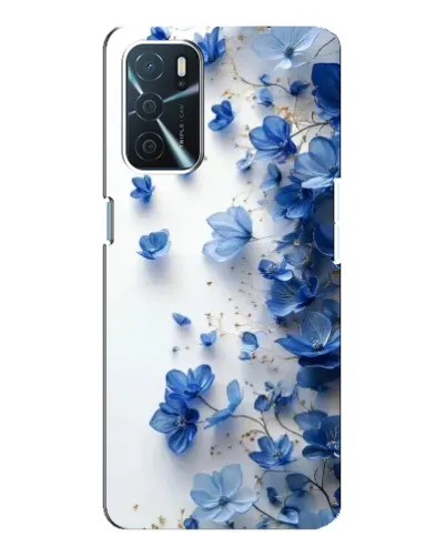 Чохол для OPPO A16 з картинкою «Блакитний квітковий каскад»