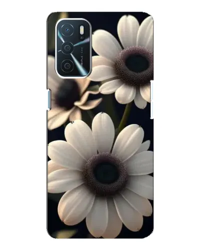 Чохол для OPPO A16 з картинкою «Білі маргаритки макро»