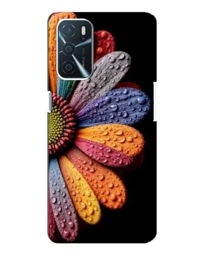 Чохол для OPPO A16 з картинкою «Райдужна квітка»
