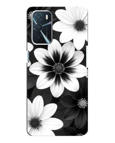 Чохол для OPPO A16 з картинкою «Монохромні айстри»