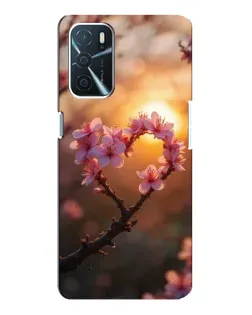 Чохол для OPPO A16 з картинкою «Рожевий цвіт сердечко на тлі заходу» Чохол для OPPO A16 з картинкою «Рожевий цвіт сердечко на тлі заходу»