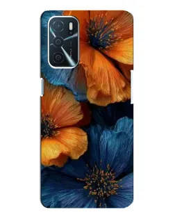 Чохол для OPPO A16 з картинкою «Яскрава синьо-помаранчева флора» Чохол для OPPO A16 з картинкою «Яскрава синьо-помаранчева флора»