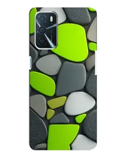 Чохол для OPPO A16 з картинкою «Яскрава неонова галька»