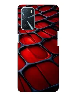 Чохол для OPPO A16 з картинкою «Червона глянцева сітка»