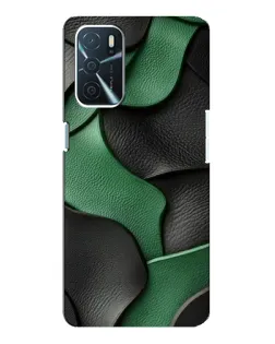 Чохол для OPPO A16 з картинкою «Зелені шкіряні хвилі»