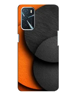 Чохол для OPPO A16 з картинкою «Геометрія помаранчевих кіл»
