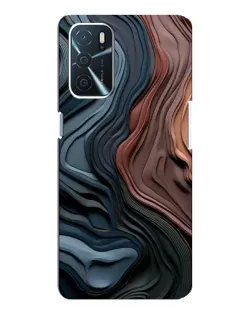 Чохол для OPPO A16 з картинкою «Кольорові хвилі каньйону»